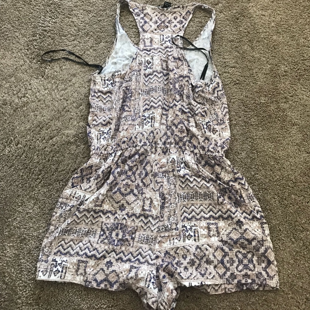 Forever 21 Patterned Romper